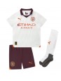 Manchester City Kevin De Bruyne #17 Auswärts Trikotsatz für Kinder 2023-24 Kurzarm (+ Kurze Hosen)